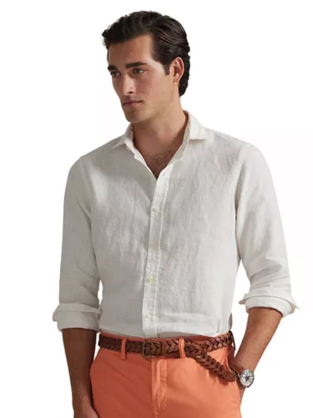 Ralph Lauren Classic Fit Slub Linen Shirt